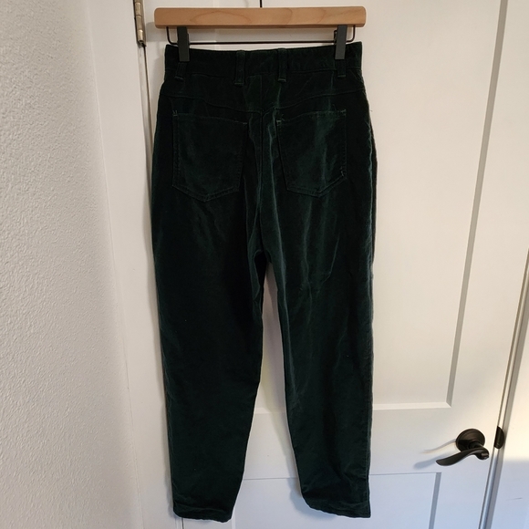 Vintage Talbots Emerald Green Velvet Slim Fit Jeans - Picture 3 of 11